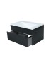Тумба под раковину для ванной подвесная Uperwood Lotus Premium 80х50х42 см, черная