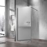 Душевая перегородка Walk-In VSW-1H100MRGM, 1000*2000, вороненая сталь, стекло зеркальное