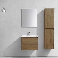База под раковину Luka 600 подвесная, 2 выкатных ящика soft-close, T.Oak