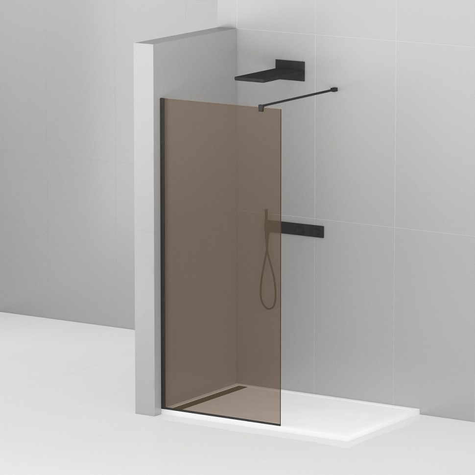 Душевая перегородка CEZARES LIBERTA-L-1-80-120-BR-NERO