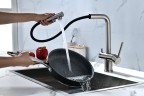 Смеситель для кухни SERPENTINE, никель, Se213222-NI(BS), Paulmark