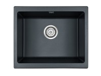 Мойка GERA 60, IT-GRANIT, PM205546-BLM, черный металлик, 555х460, подст. мон. Paulmark