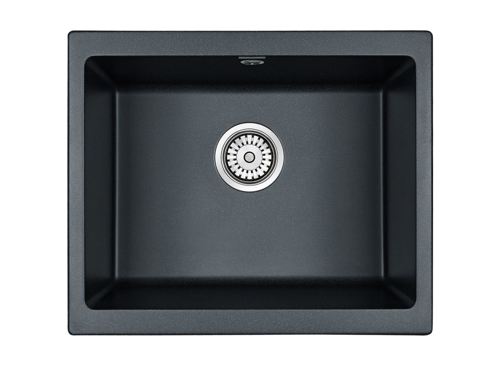 Мойка GERA 60, IT-GRANIT, PM205546-BLM, черный металлик, 555х460, подст. мон. Paulmark