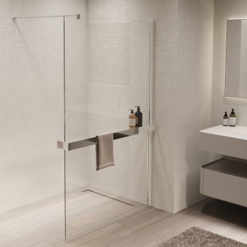 Душевая перегородка Волк-Ин (Walk-In) VSW-1HR120CL, 1200*2000, хром, стекло прозрачное