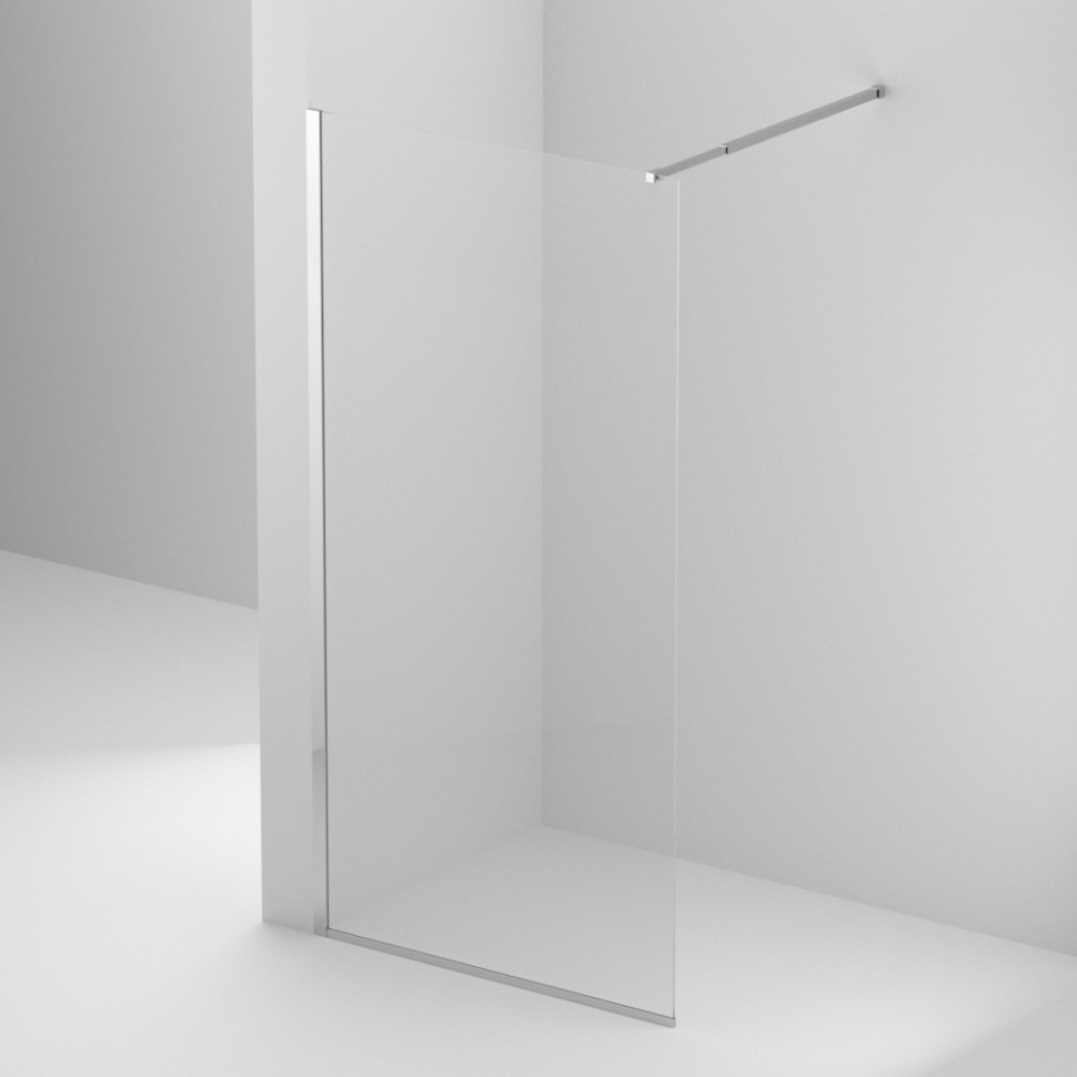 Душевая перегородка BelBagno KRAFT-L-1-90-C-Cr