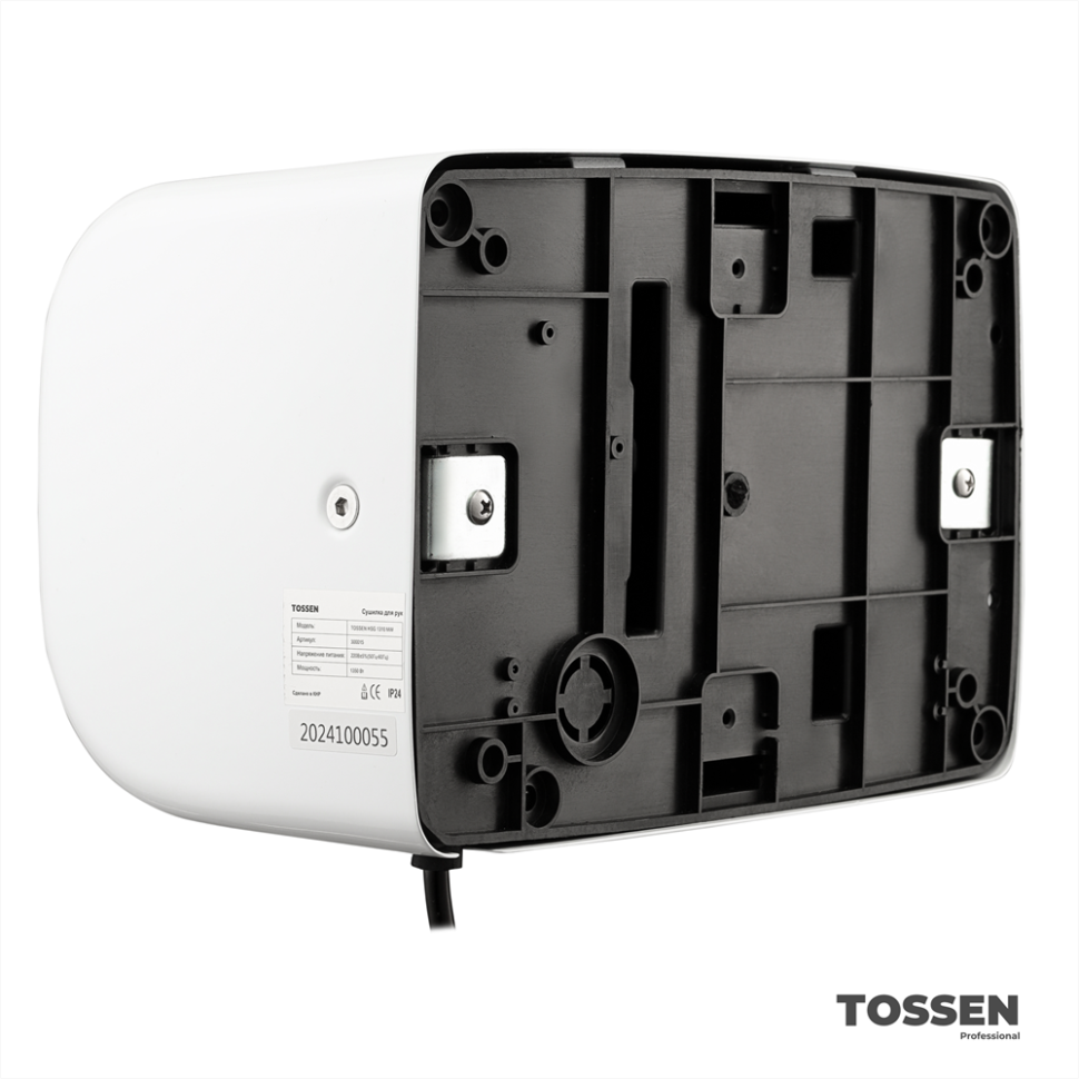TOSSEN HSG 1310 MW - сушилка для рук (коллекция «Белая сталь»)  