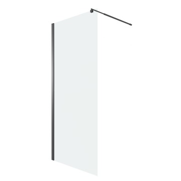 Душевая перегородка Niagara Eco NG-551-80BLACK (80х190) черный,стекло прозрачное,1 место