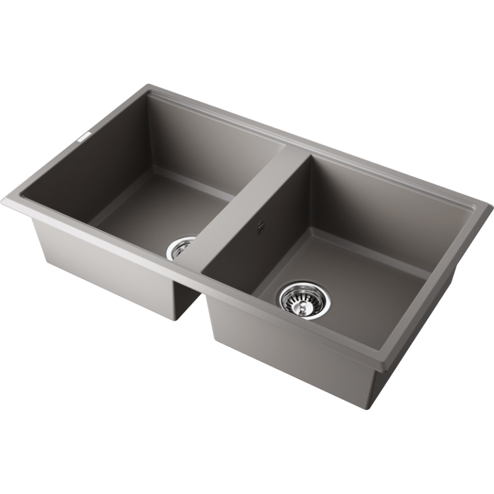 Кухонная мойка Omoikiri Tedori 86-2-GR Tetogranit/leningrad grey