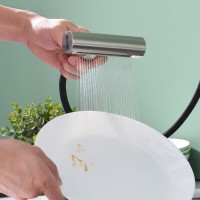 Смеситель Splenka для кухни с мультифункциональным и выдвижным изливом S206.49.05 сатин