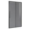 Дверь в нишу Niagara Nova NG-85-13TB (130х195) черный матовый,стекло тонированное,дверь раздвижная,1 место