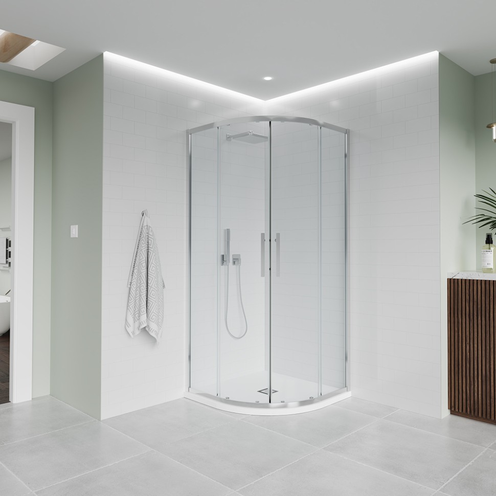 Душевой угол Veconi Evo 200 CH, 1200х900x1950, хром, прозрачное стекло
