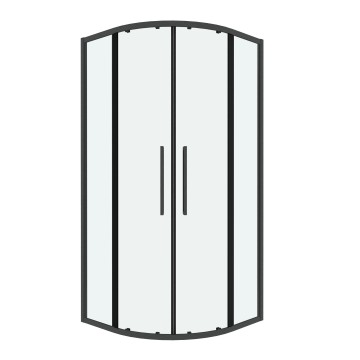 Душевое ограждение Grossman Cosmo 301.K33.02.1010.42.00 (100х100х195) четверть круга,раздвижная,графит сатин,стекло прозрачное, 1 место