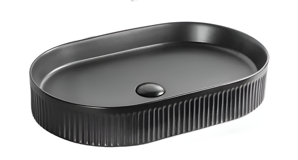 Раковина накладная MILLEAU Glace MU8009-MB (матовый чёрный)