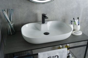 Раковина Gid N9446b 51156 накладная белая 61x42x12.5