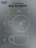Раковина Gid Nc9077 52230 накладная черная глянцевая 40x30x18