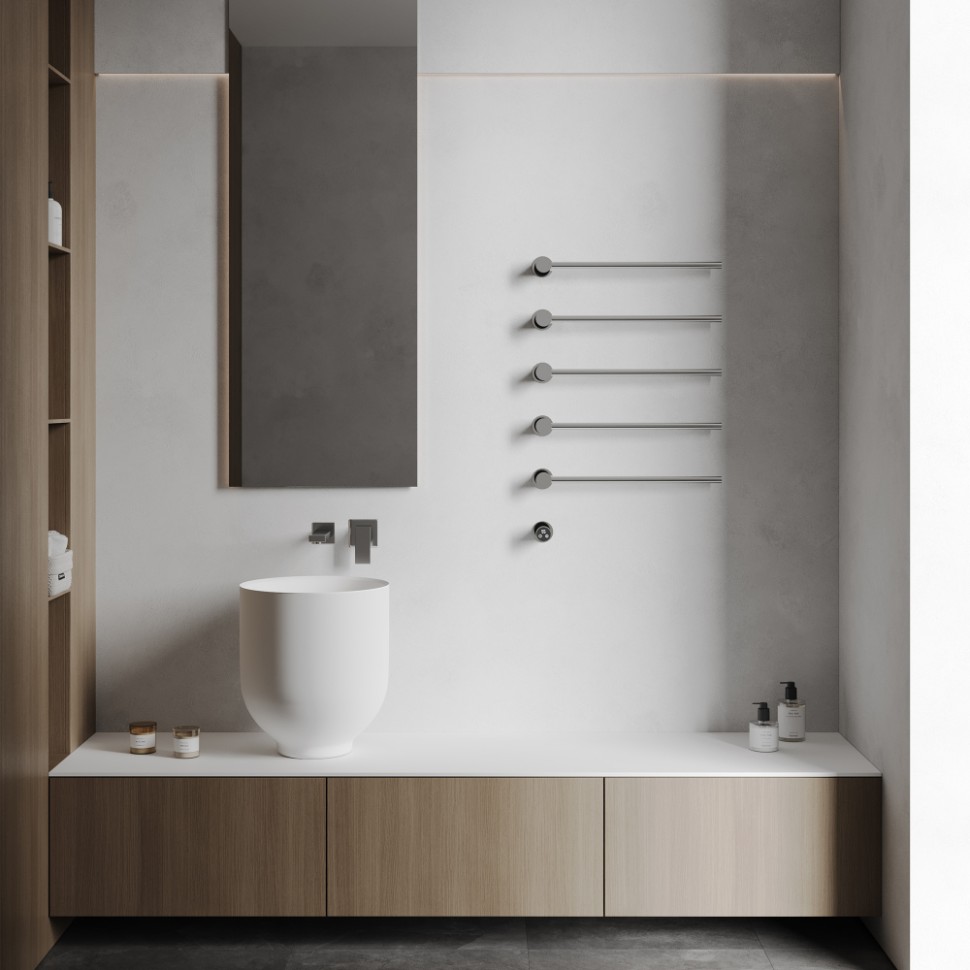 Полотенцесушитель электрический ABBER Charme AH4005 хром