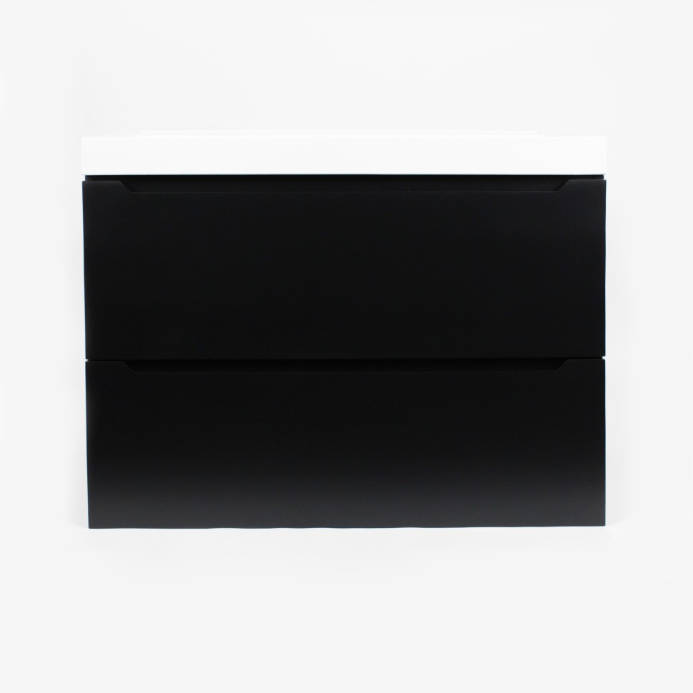 Тумба под раковину для ванной Uperwood Tanos 70 см, подвесная, черная матовая