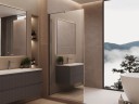 Душевая перегородка Волк-Ин (Walk-In) VLSW-1H900MRGM, 900*2000, вороненая сталь, стекло зеркальное