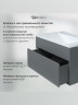 Тумба под раковину для ванной подвесная Uperwood Lotus Premium 80х50х42 см, серая