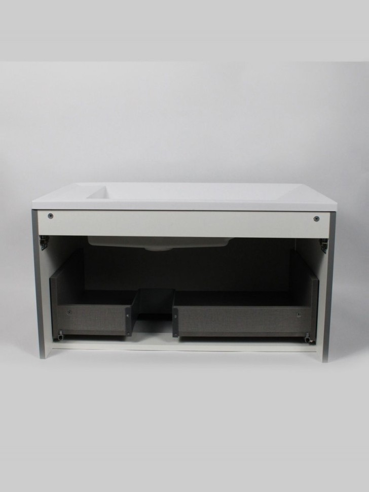 Тумба под раковину для ванной подвесная Uperwood Lotus Premium 80х50х42 см, серая