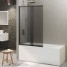 Душевая шторка RIVER S Slider Black 980 тонированное стекло