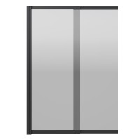 Душевая шторка RIVER S Slider Black 980 тонированное стекло