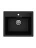 Кухонная мойка из искусственного камня Uperwood ECON UPD-104-004, прямоугольная, черная матовая