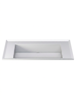 Раковина для ванной Uperwood Фокс (Fox) 100 см, белая глянцевая без отверстия