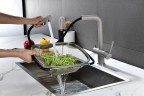Смеситель для кухни SERPENTINE, серый, Se213222-GR, Paulmark