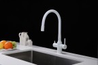Смеситель для кухни Salix, белый матовый, Sa213419-431(WH), Paulmark