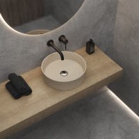 Раковина BERGES Ego SL накладная, ? 38 см, матовый жасмин