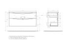 База под раковину подвесная BelBagno MARINO-H60-1200-2C-SO-RW-P