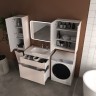 Тумба напольная STYLELINE "Марелла 80" (2 ящ.) Люкс Плюс антискрейтч карамель с раковиной Марелла Люкс 800х400