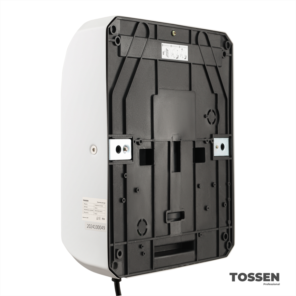 TOSSEN HS 1013 MW - сушилка для рук (коллекция «Белая сталь»)  