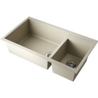 Кухонная мойка Omoikiri Tedori 86-2-LB-BE Tetogranit/ваниль