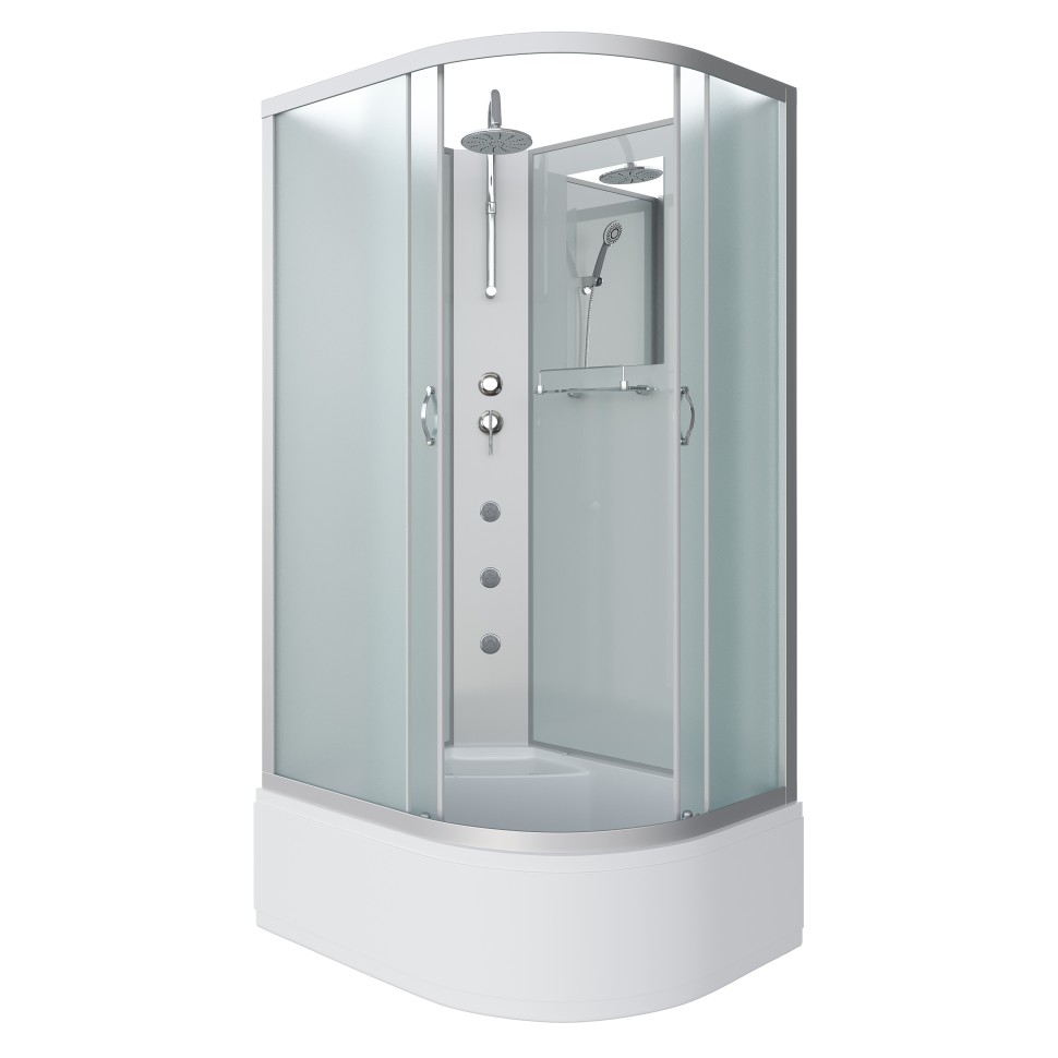 Душевая кабина Niagara Classic NG-2310-14LBKTG (120х80х210) высокий поддон(40см),стекло матовое,4 места