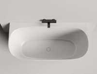 Ванна пристенная SOFIA WALL 160x80 покраска по RAL полностью S-Stone Матовое