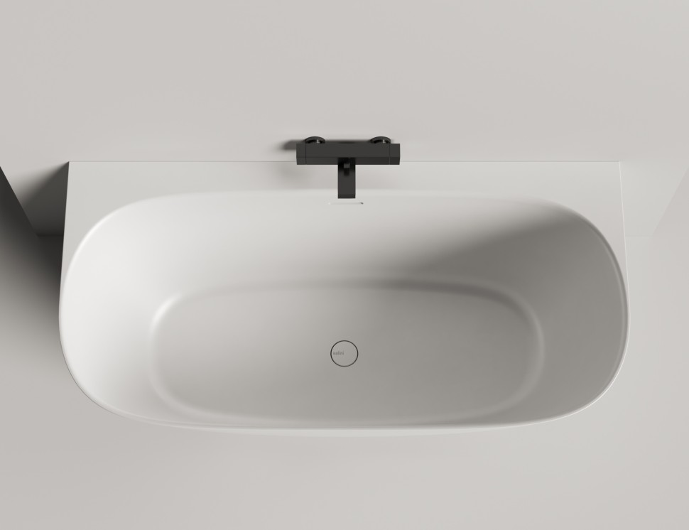 Ванна пристенная SOFIA WALL 160x80 покраска по RAL полностью S-Stone Матовое