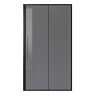 Дверь в нишу Niagara Nova NG-85-14TB (140х195) черный матовый,стекло тонированное,дверь раздвижная,1 место