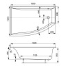 Акриловая ванна VAGNERPLAST VERONELA OFFSET 160x105 Right