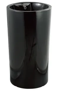 Раковина напольная -цвет-чёрный глянец . CeramaLux NB135В