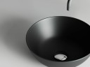 Умывальник чаша накладная круглая (цвет Черный Матовый) Element 358x358x155мм