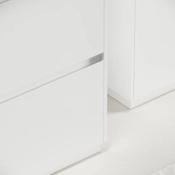 Тумба под раковину SANCOS Libra Floor напольная, 590х450х840, c двумя ящиками оснащенными доводчиками, белый глянец , арт. LB60FW
