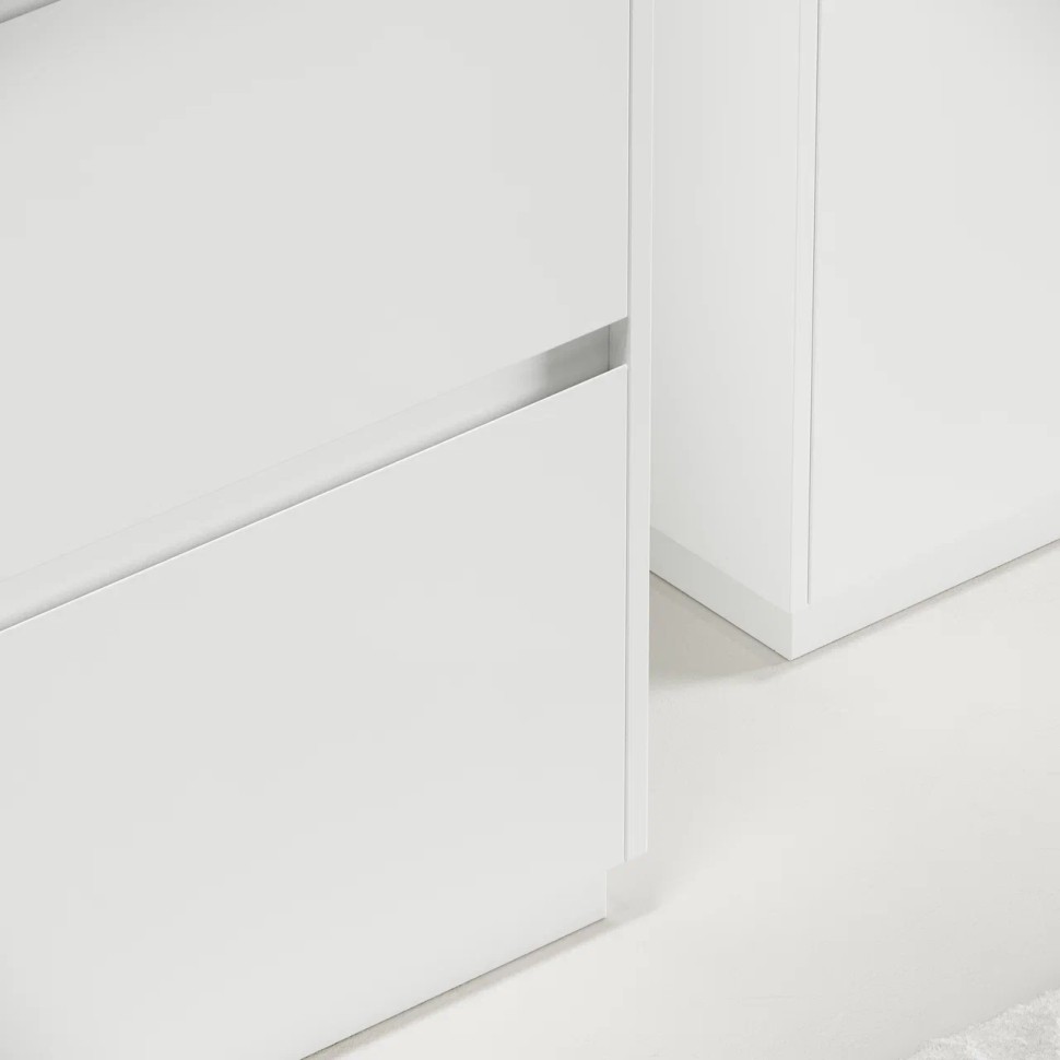 Тумба под раковину SANCOS Libra Floor напольная, 590х450х840, c двумя ящиками оснащенными доводчиками, белый глянец , арт. LB60FW