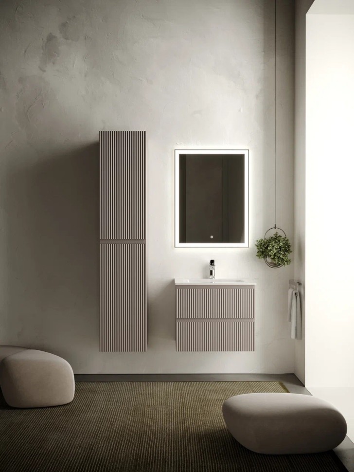Тумба подвесная SANCOS Snob R 590х445х500, c двумя ящиками оснащенными доводчиками, Doha Soft, арт.SNR60SM