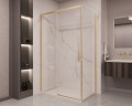 Душевой уголок Стелла (Stella) VSR-1ST8015CLG, 1500*800, брашированное золото, стекло прозрачное