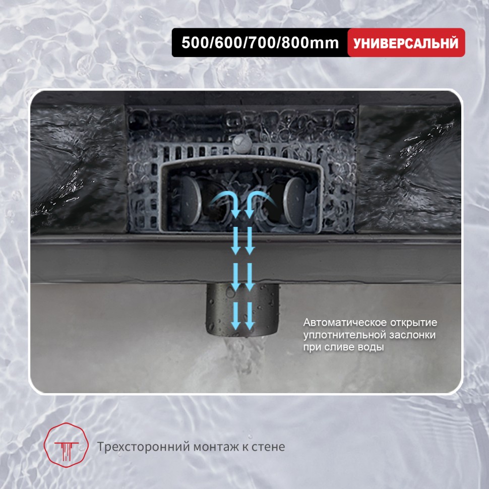 Трап для душа 70*600мм R650.60.09