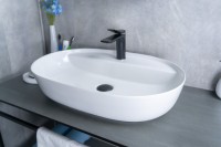 Раковина Gid D1346 51194 накладная белая 61x41x14