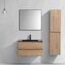 База под раковину Luka 800 подвесная, 2 выкатных ящика soft-close, N.Oak