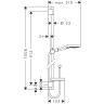 Душевой гарнитур Hansgrohe Raindance Select 120 Unica Set 90см, 26631000 хром